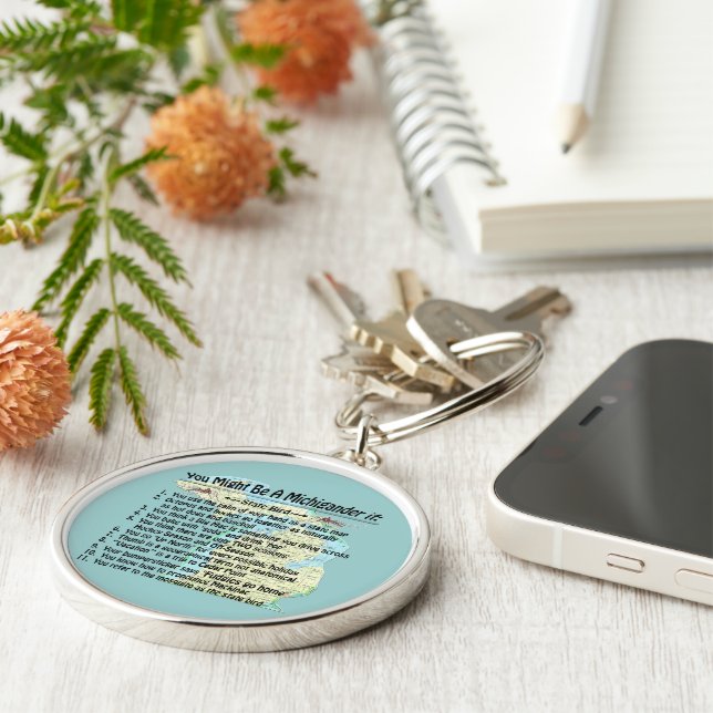 You Might Be A Michigander If: Keychain (Side)