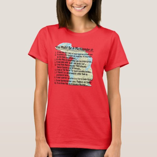 You Might Be A Michigander if T_Shirt