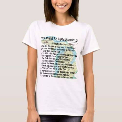 You Might Be A Michigander If T_Shirt