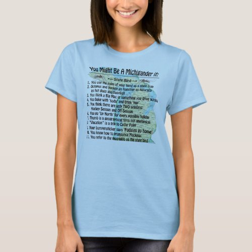 You Might Be A Michigander If T_Shirt