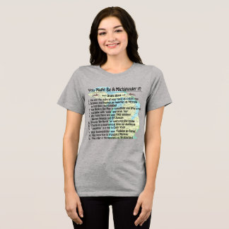 You Might Be A Michigander If: Tri-Blend Shirt