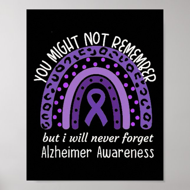 You Might Not Remember Alzheimer's awareness Month Poster (Front)