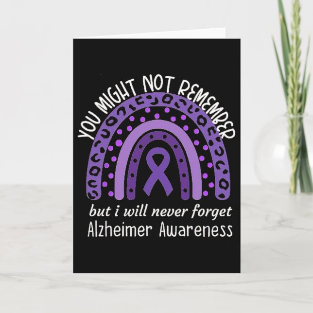 You Might Not Remember Heimerheimer's Awareness Mo Card (Front)