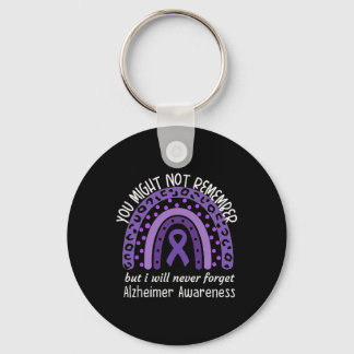 You Might Not Remember Heimerheimer's Awareness Mo Keychain