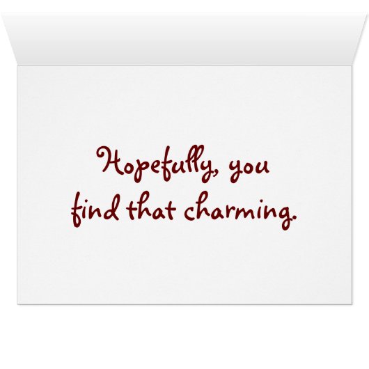 "YOU MIGHT SAY I'M A STRANGE BIRD..." /UNUSUAL LOO (Inside Horizontal (Bottom))