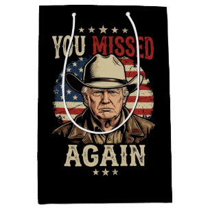 you missed again medium gift bag
