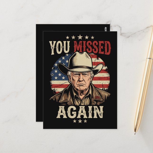 you missed again postcard (Front/Back In Situ)