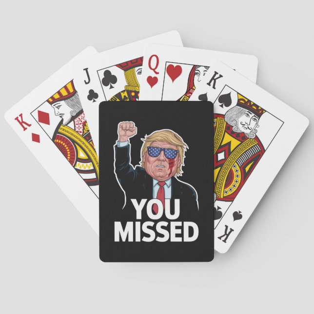 You Missed Donald Trump Poker Cards (Back)
