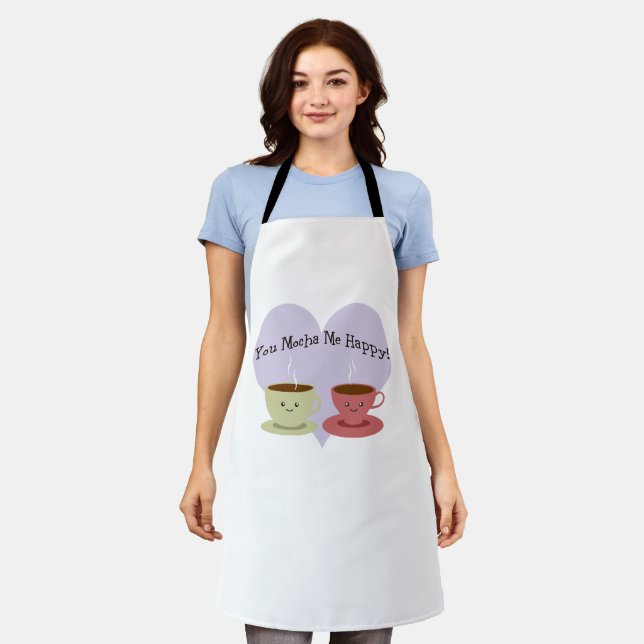 You Mocha Me Happy Apron (Worn)