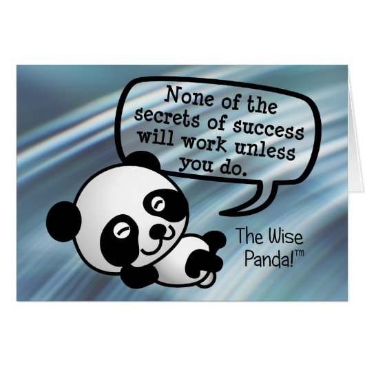 You must work hard for success cards (Front Horizontal)