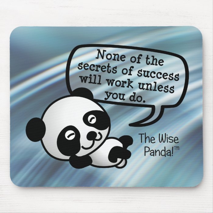 You must work hard for success mousepads