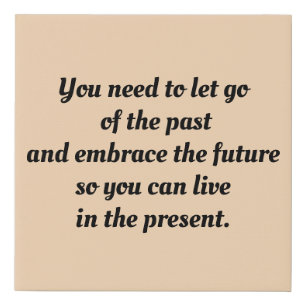 You need to let go faux canvas print