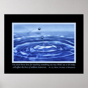 You Never Know B J Palmer Quote Poster