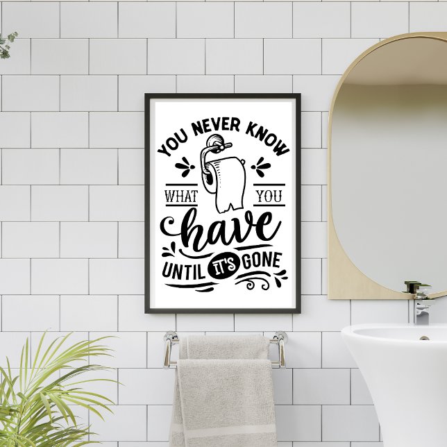 you never know toilet humor funny bathroom sign (Creator Uploaded)