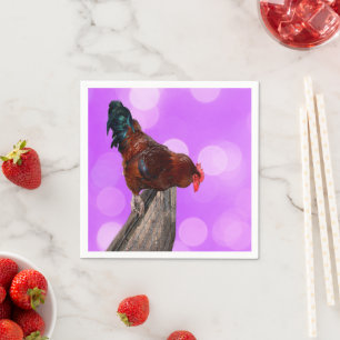 You Nosey Parker Rooster, Napkins