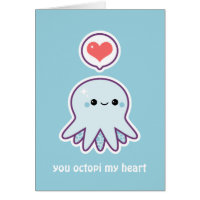 You Octopi my Heart Card