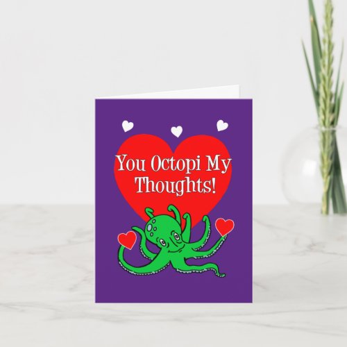 You Octopi My Thoughts Octopus Holiday Card