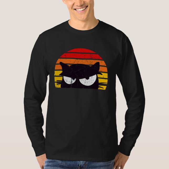 You Okay Hun  Meme Retro Cat Kitty Sunset  1 T-Shirt (Front)