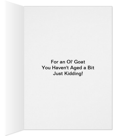 You Ol' Goat (Inside (Right))