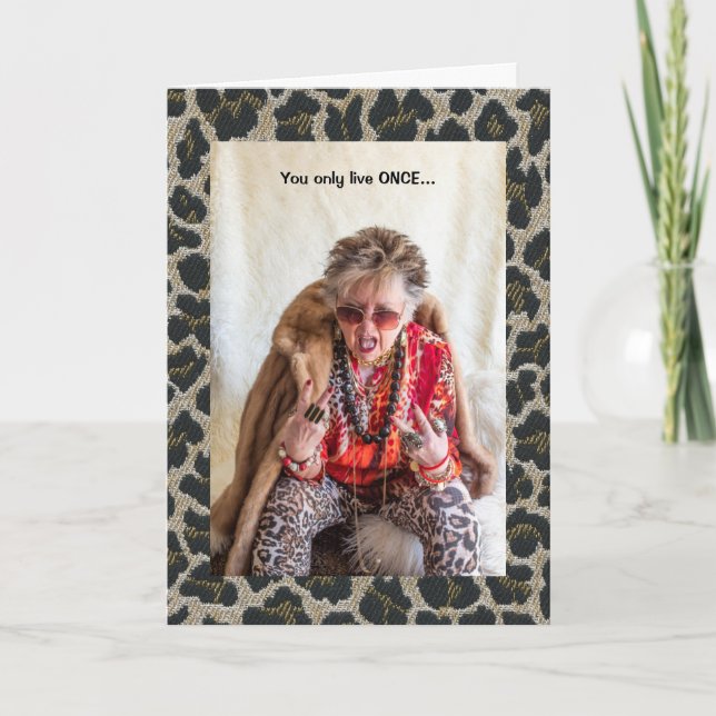 You Only Live Once, march to your own drummer  Card (Front)