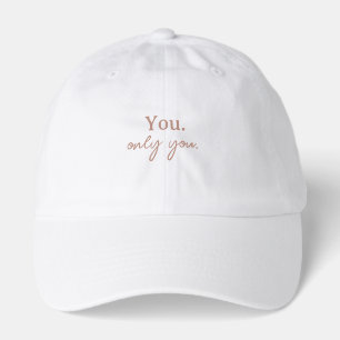 You. Only You. Minimal Modern Valentine Hat