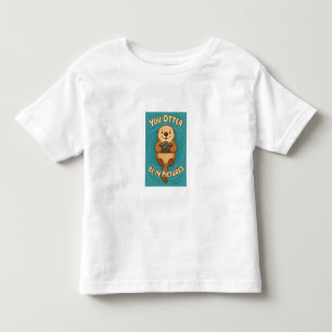 You Otter Be in Pictures Cute Sea Otter w/Camera Toddler T-shirt
