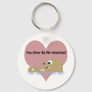 You Otter Be My Valentine Keychain