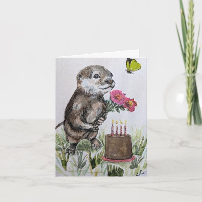 You Otter Have a Happy Birthday Card (Front)