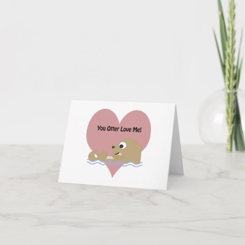 You Otter Love Me Holiday Card