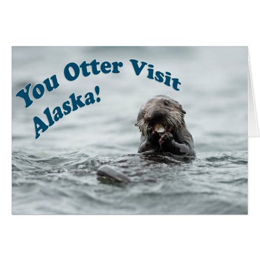 You Otter Visit Alaska Cards (Front Horizontal)