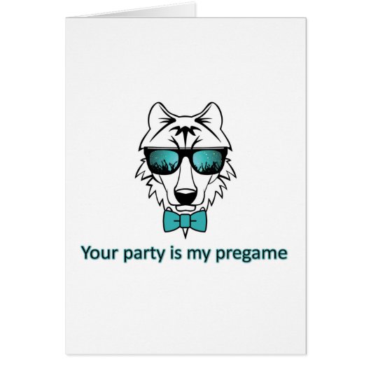 You party is my pregame cards (Front)