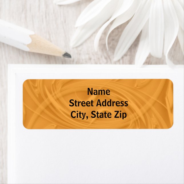 You Personalize Curls Over Orange Background Label (Insitu)