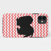 You Pick The Color Chevron With Shih Tzu Silhouett Case-Mate iPhone Case (Back (Horizontal))