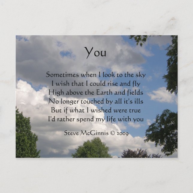 You Poem Postcard (Front)