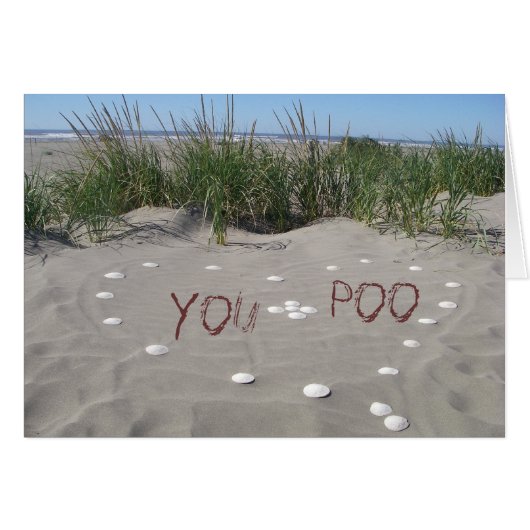 You + Poo = <3 Cards (Front Horizontal)