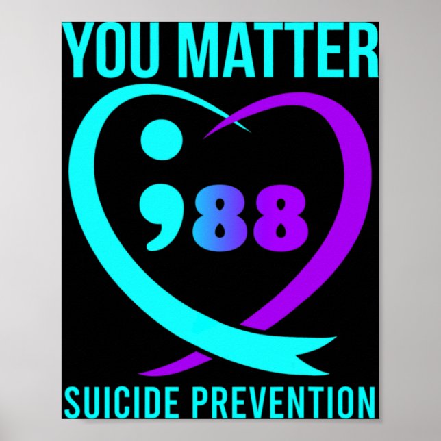 You Problem 988 Suicide Prevention Awareneess  Poster (Front)