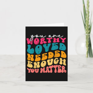 You Problem Kindness Be Kind Groovy Mental Health Card