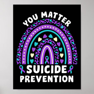 You Problem Suicide Prevention Awareness Ribbon Ra Poster