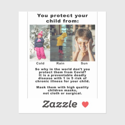 You protect your child from sticker