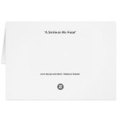 You Put a Smile on My Face Cards (Back Horizontal)