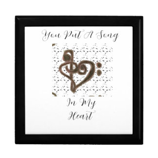"You Put A Song In My Heart" Wooden Jewelry Box