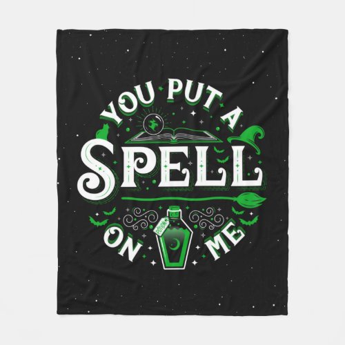 You Put a Spell On Me Fleece Blanket medium