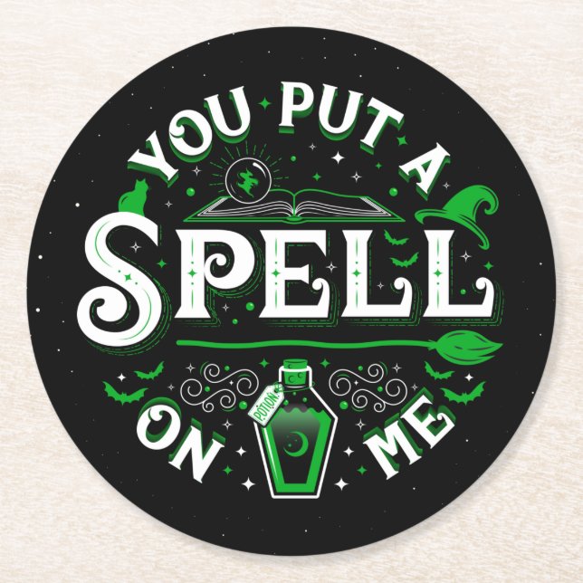 You Put a Spell On Me Paper Coasters (Front)