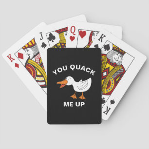 You Quack Me Up Funny Farming Animal Duck Pun Poker Cards