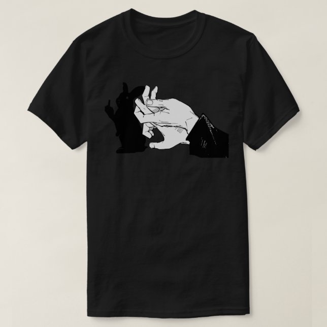 You Rabbit Animal Shadow Puppet T-Shirt (Design Front)