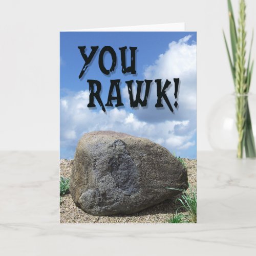 You Rawk Greeting Card