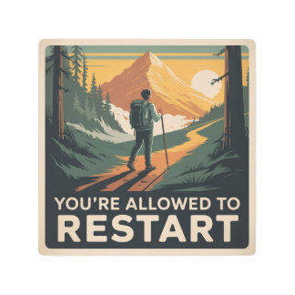 You’re Allowed To Restart Metal Print