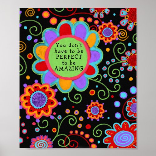 Youre Amazing Fun Colorful Classroom Poster