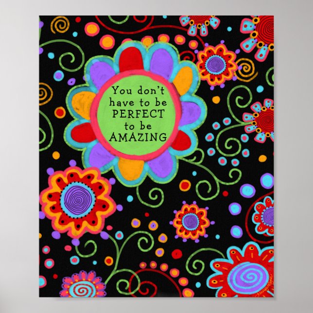 “You’re Amazing” Fun Colorful Classroom Poster (Front)