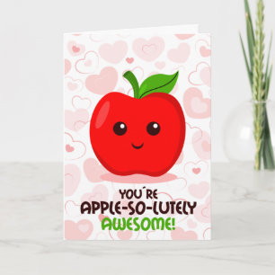 You´re apple-so-lutely awesome, Valentine´s Day Card